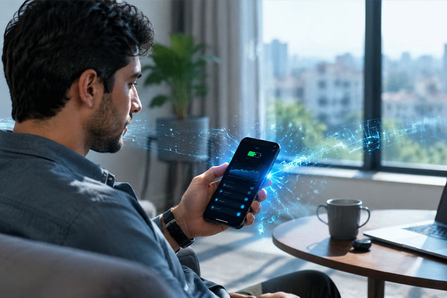 مصرف کمتر باتری در گوشی های جدید 5g